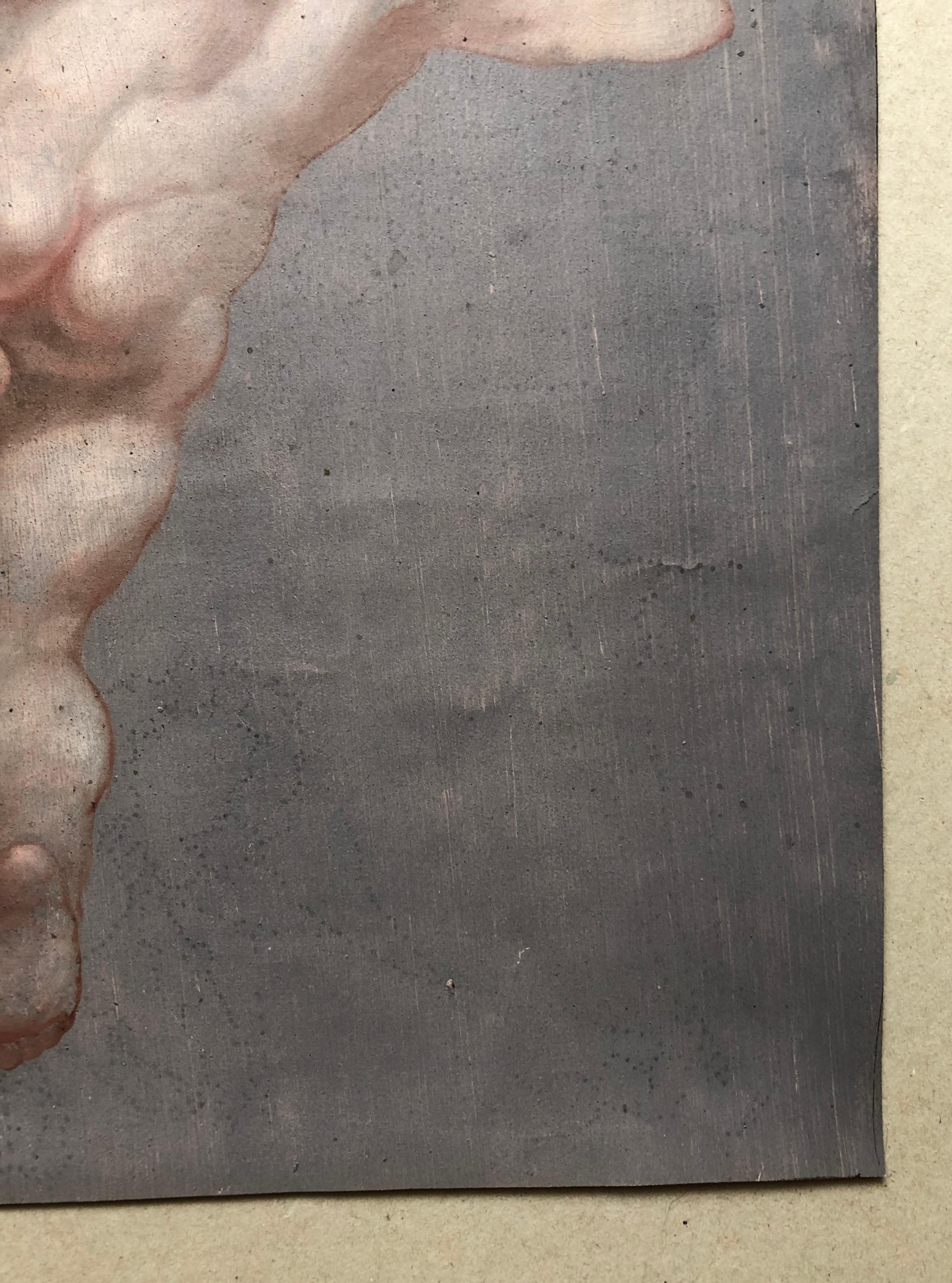 Cupidon, huile sur papier, XIXe siècle 1