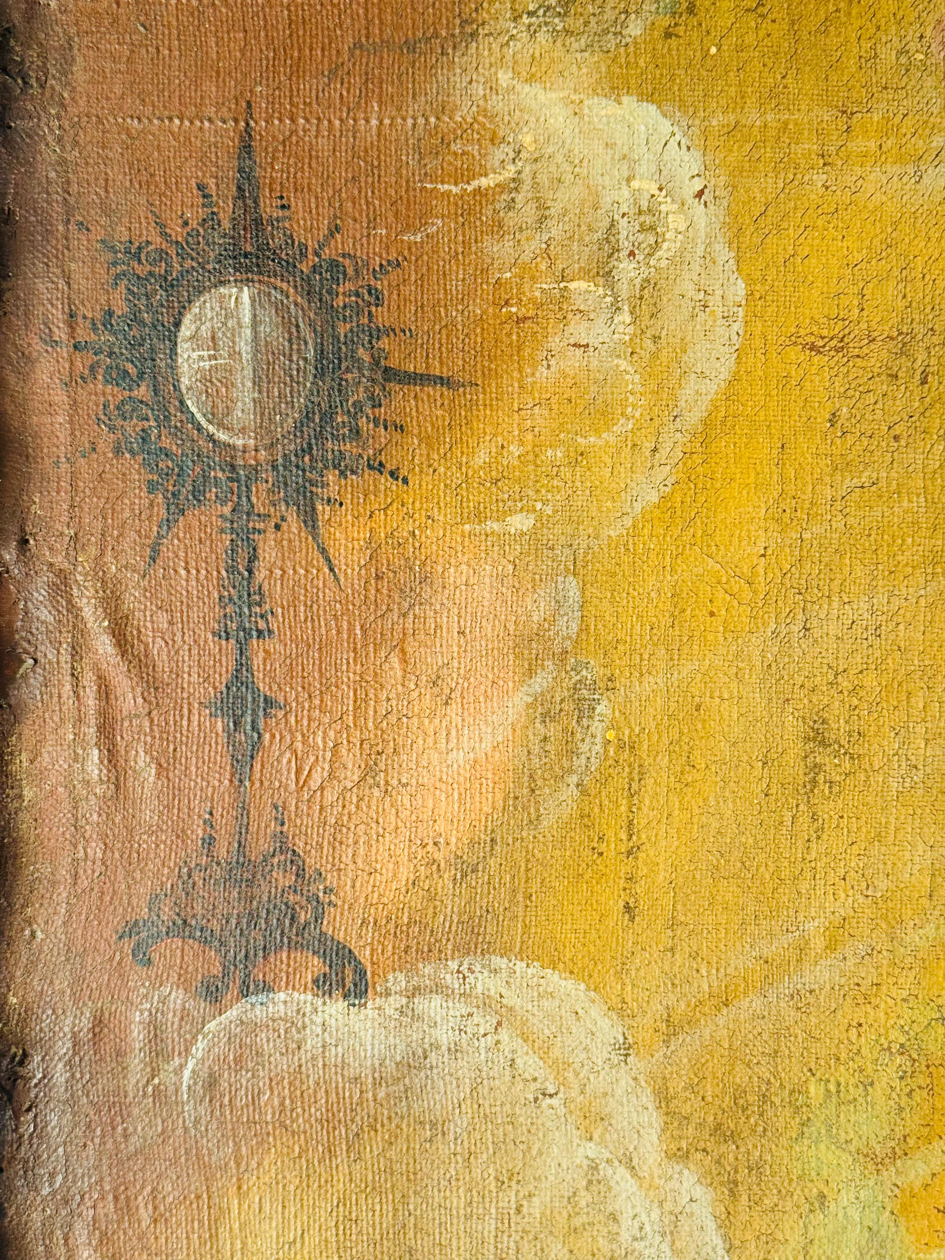Schule von Cuzco, 18. Jahrhundert, Coronación de la Virgen im Angebot 8