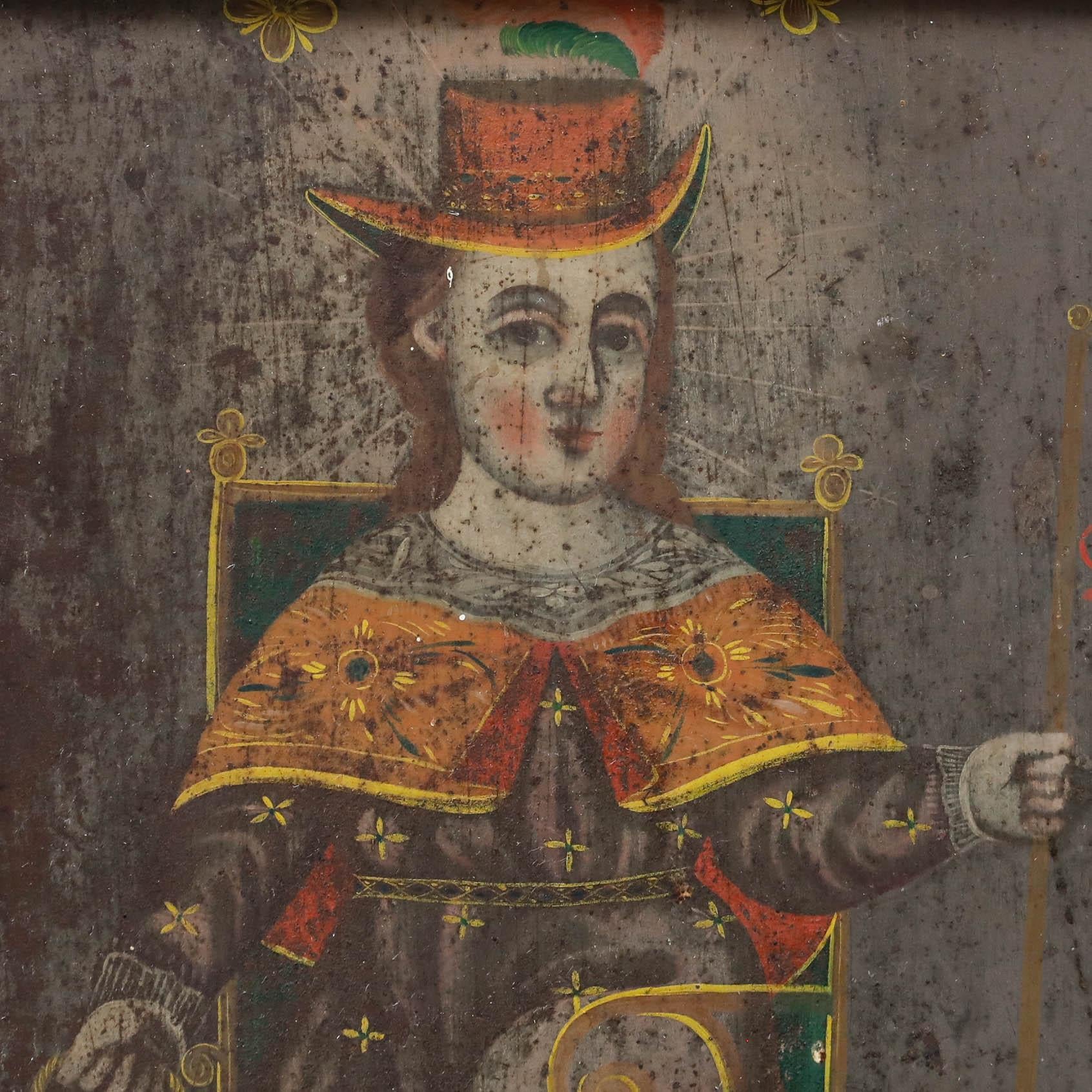 Cuzco Schule 18. Jahrhundert Öl - Christuskind von Atocha im Angebot 1