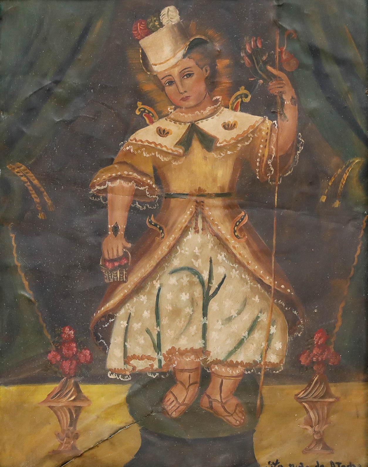 Cuzco Schule Anfang 20. Jahrhundert Öl - Heiliges Kind von Atocha – Painting von Unknown