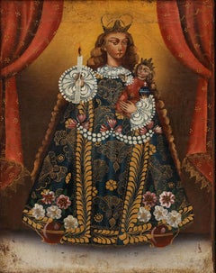 Cuzco School Early 20th Century Oil - Our Lady of Candlemas