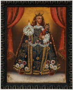 Cuzco School Early 20th Century Oil - Our Lady of Candlemas
