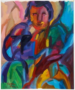 Cynthia Davis - St Ives School Acrylique contemporaine, Sumo II