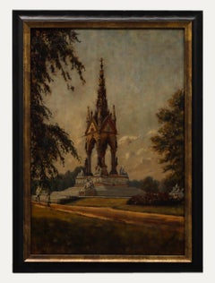 Vintage Cyril Epps - Framed Early 20th Century Oil, The Albert Memorial