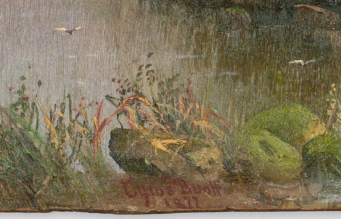 Cyrus Buott - 1877 Ölgemälde, Der Bootsmann 1