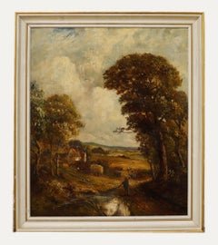 D. I. Holm - English School Fin du 19e siècle Huile, Vale of Dedham