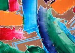Dance of Color - Abstract Composition in Acrylic on Canvas