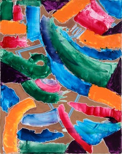 Dance of Color - Abstract Composition in Acrylic on Canvas