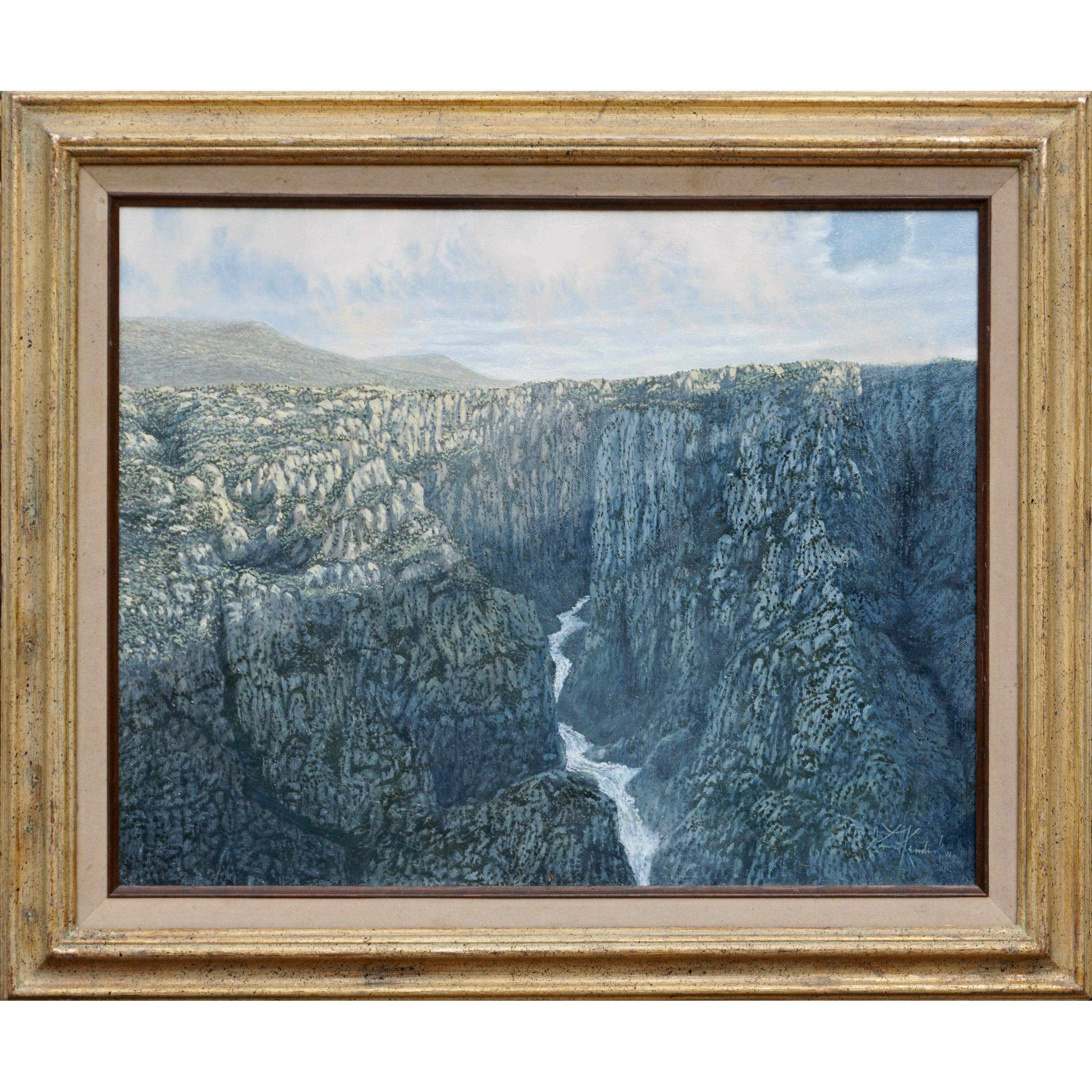 Landscape Painting Unknown - Peinture à l'huile The Great Divide de Daniel Kendrick