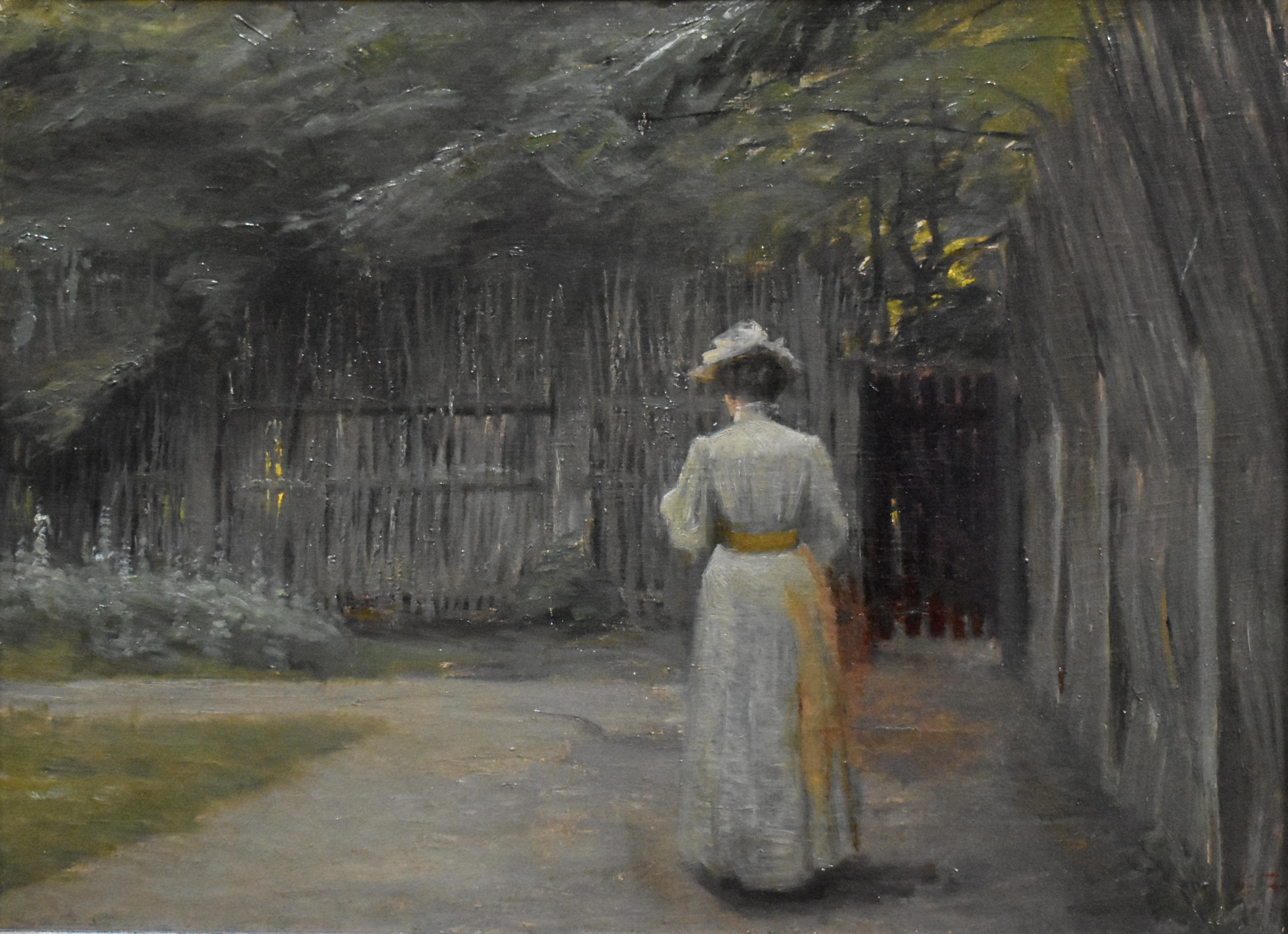 Ölgemälde der dänischen Schule des späten 19. Jahrhunderts. – Painting von Unknown