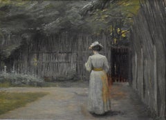 Danish School Late 19th Century Oil Painting.