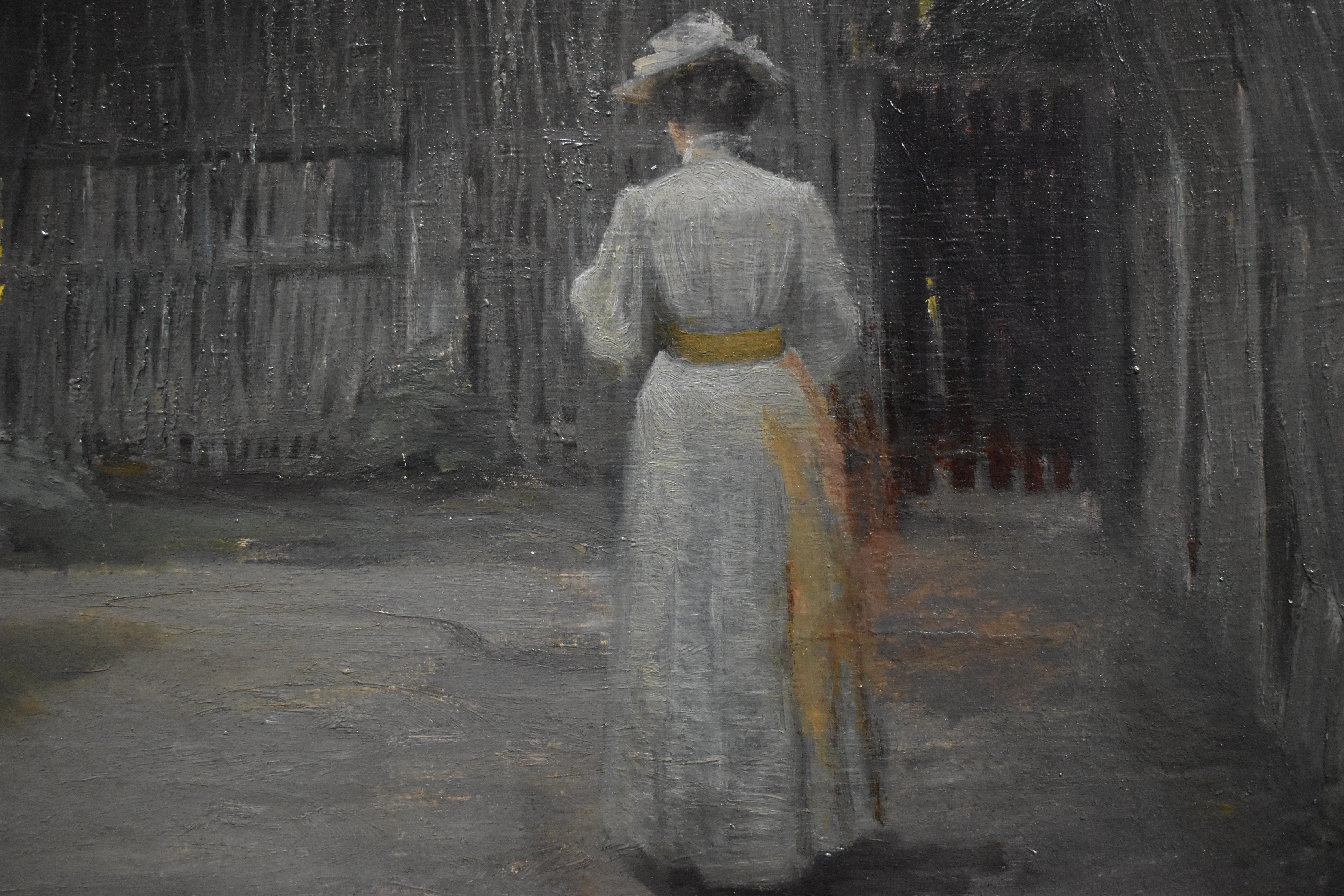 Ölgemälde der dänischen Schule des späten 19. Jahrhunderts. (Schwarz), Figurative Painting, von Unknown
