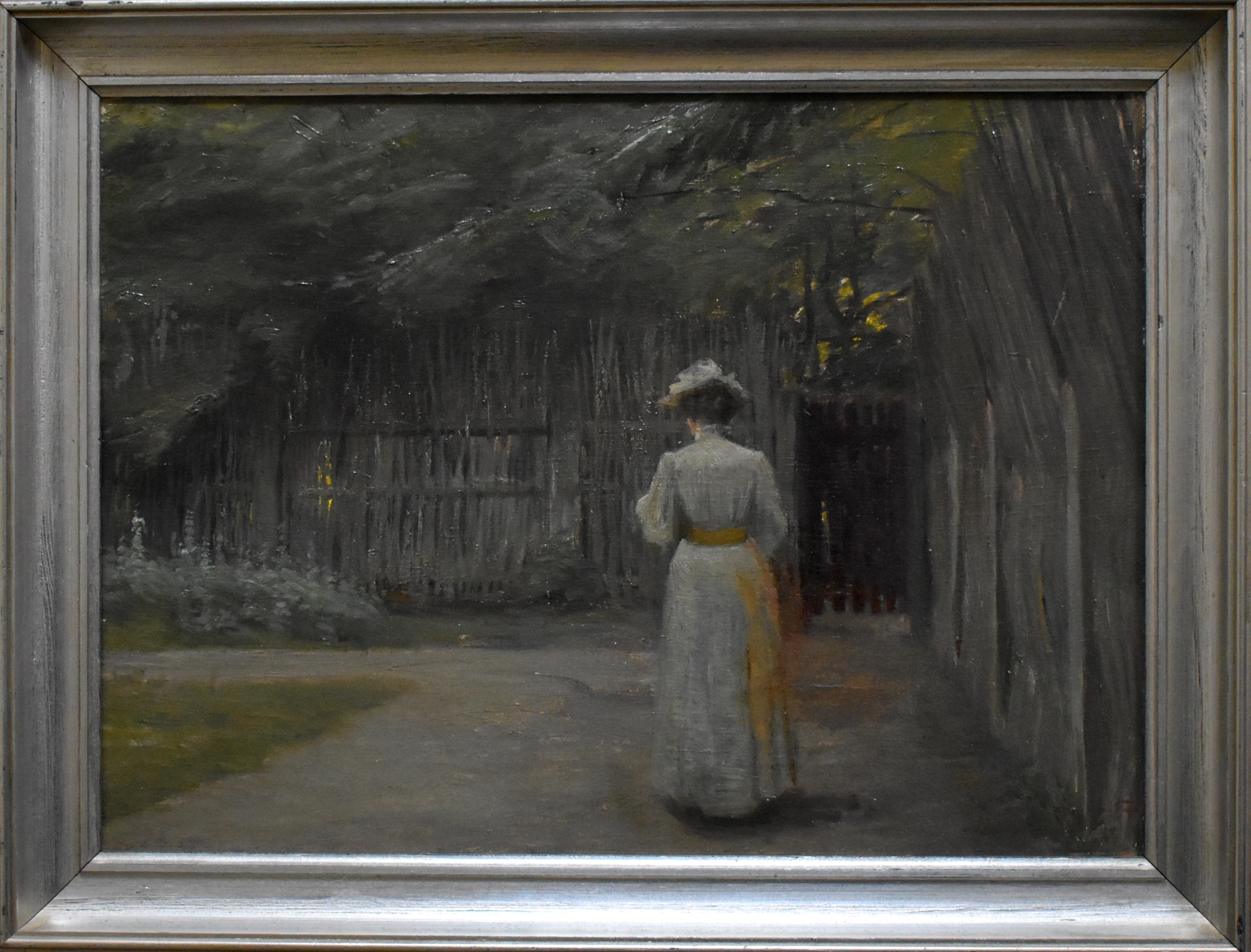 Unknown Figurative Painting – Ölgemälde der dänischen Schule des späten 19. Jahrhunderts.