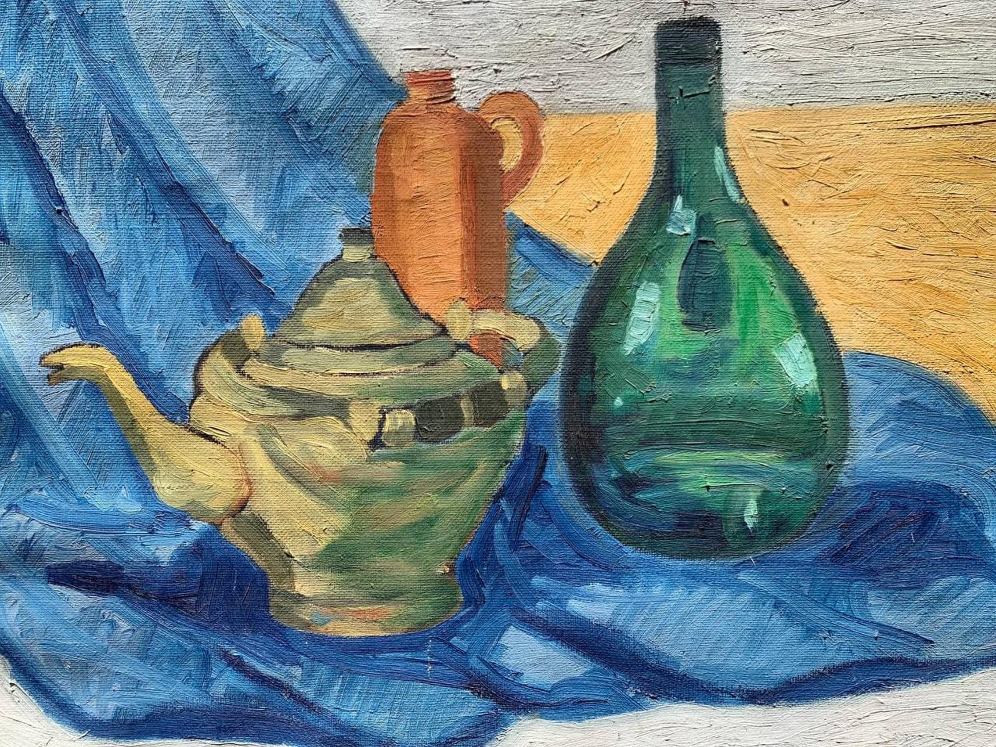Dänisches Vintage-Stillleben, Ölgemälde auf Leinwand, unsigniert, gerahmt (Realismus), Painting, von Unknown