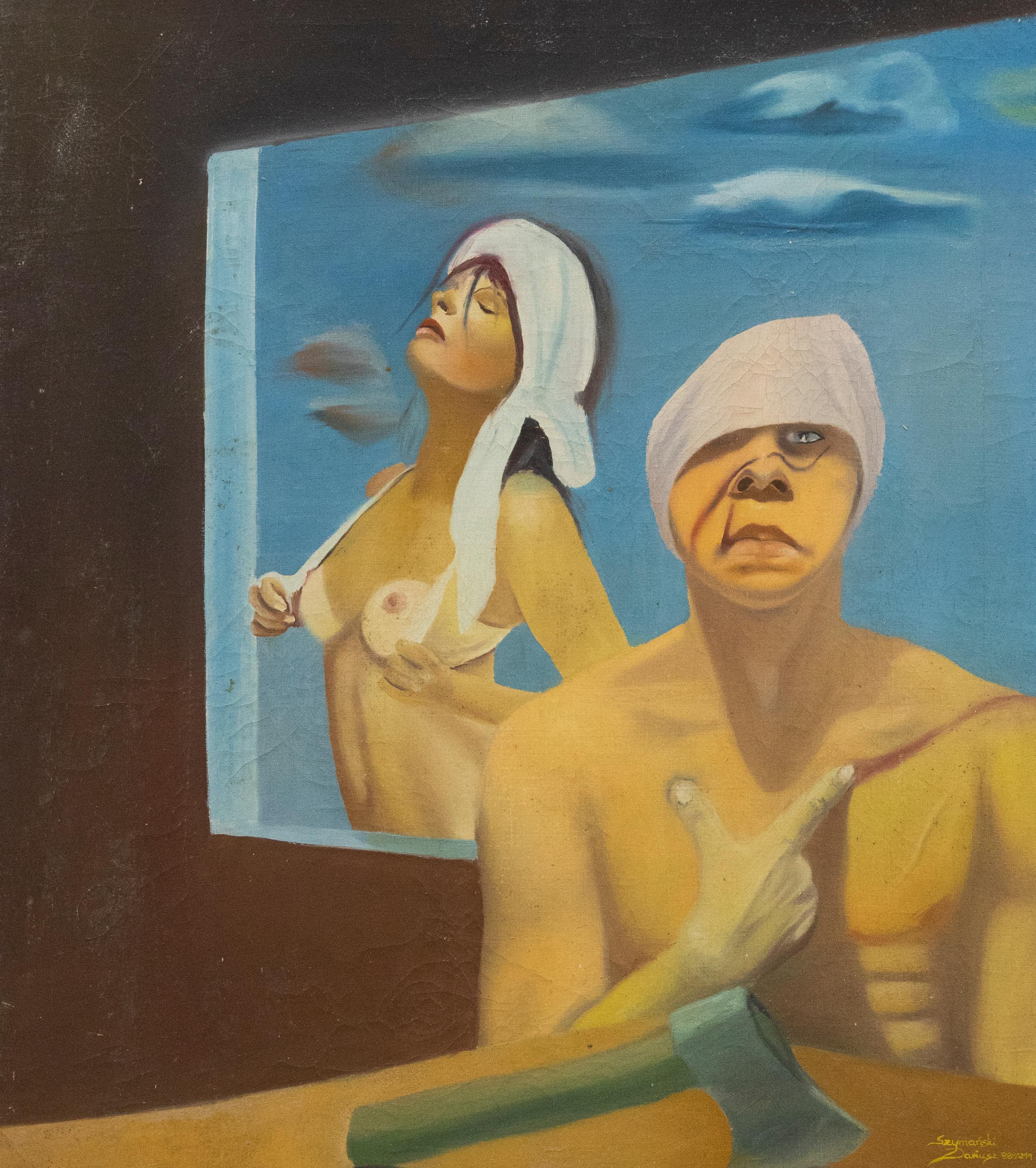 Unknown Nude Painting - Dariusz Szymanski  - 1989 Oil, Nick L Dream
