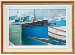 David Collings (geb. 1949) - Gerahmtes zeitgenössisches Öl, Reflections, Newlyn