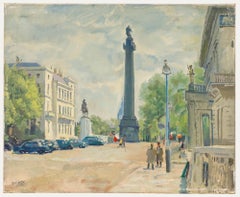 David Ghilchik (1892-1974) - Olio della metà del XX secolo, Monumento del Duca di York