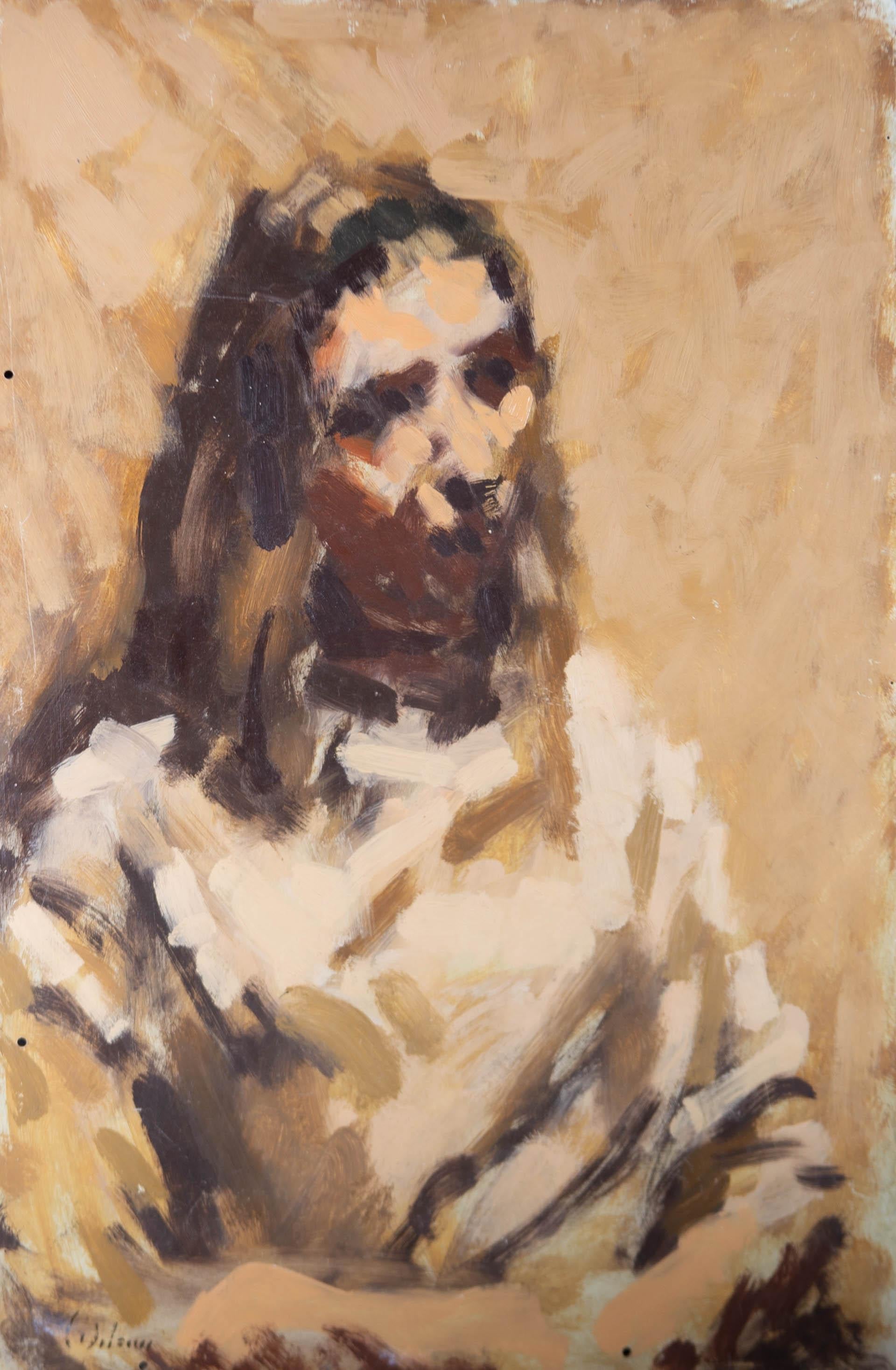 David Wilson (1919-2013) - C.1966 Oil, Study Of Mary Cheal - Painting by Unknown