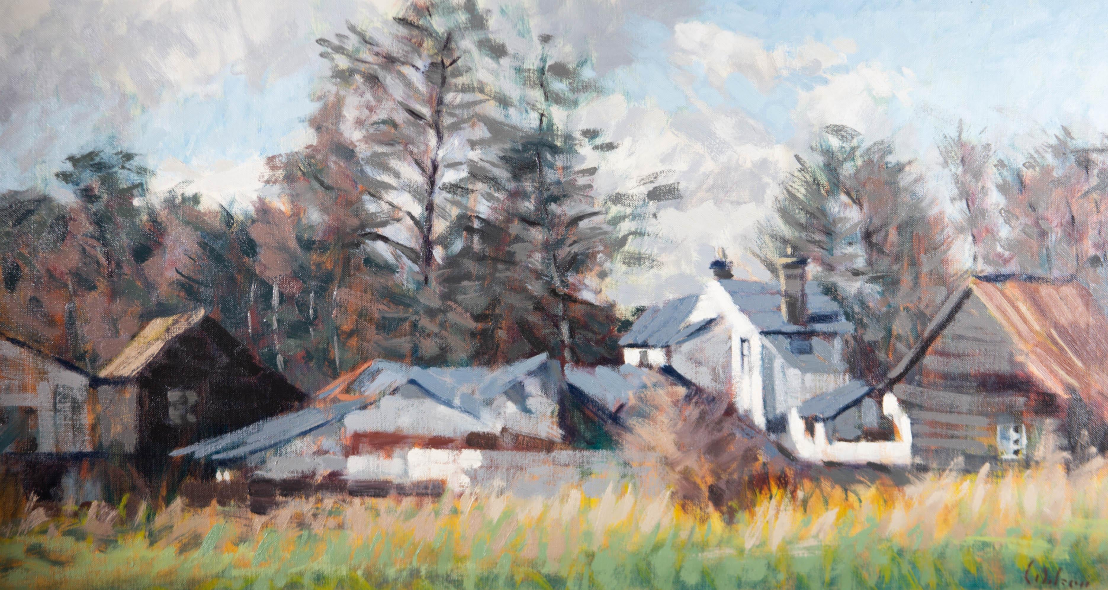 Unknown Landscape Painting - David Wilson (1919-2013) - Contemporary Oil, Verulan Hills Farm