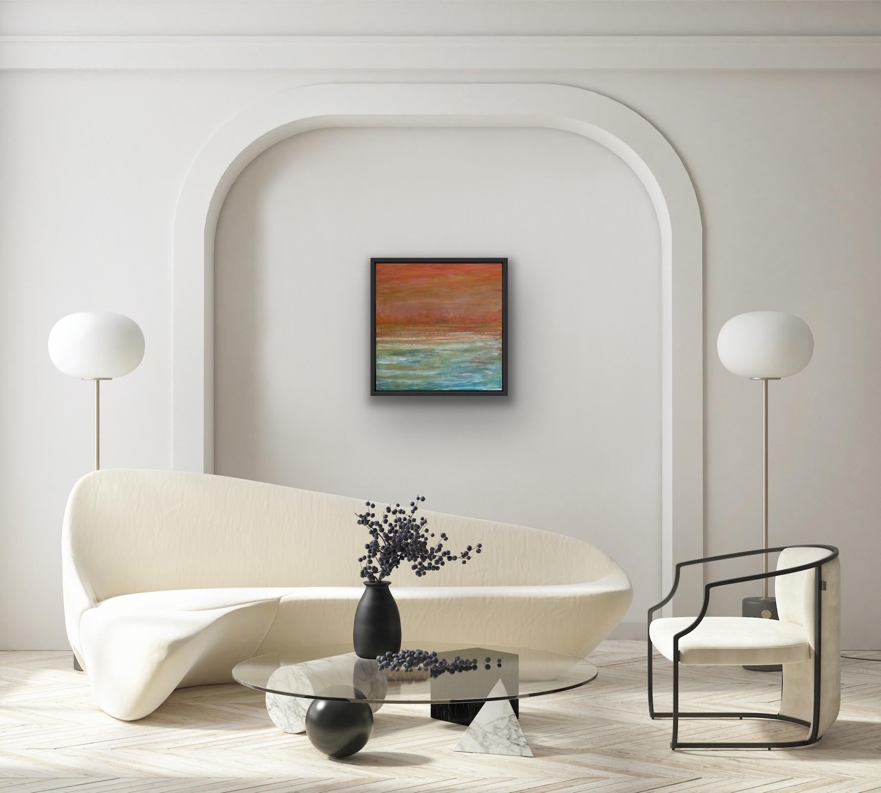 Dawn Tide, Abstract Impressionist Style Painting, Gerhard Richter Style Painting For Sale 2