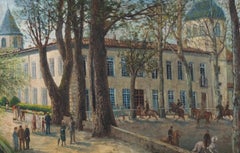 De Pedrals - Grande huile encadrée 1918, Soreze