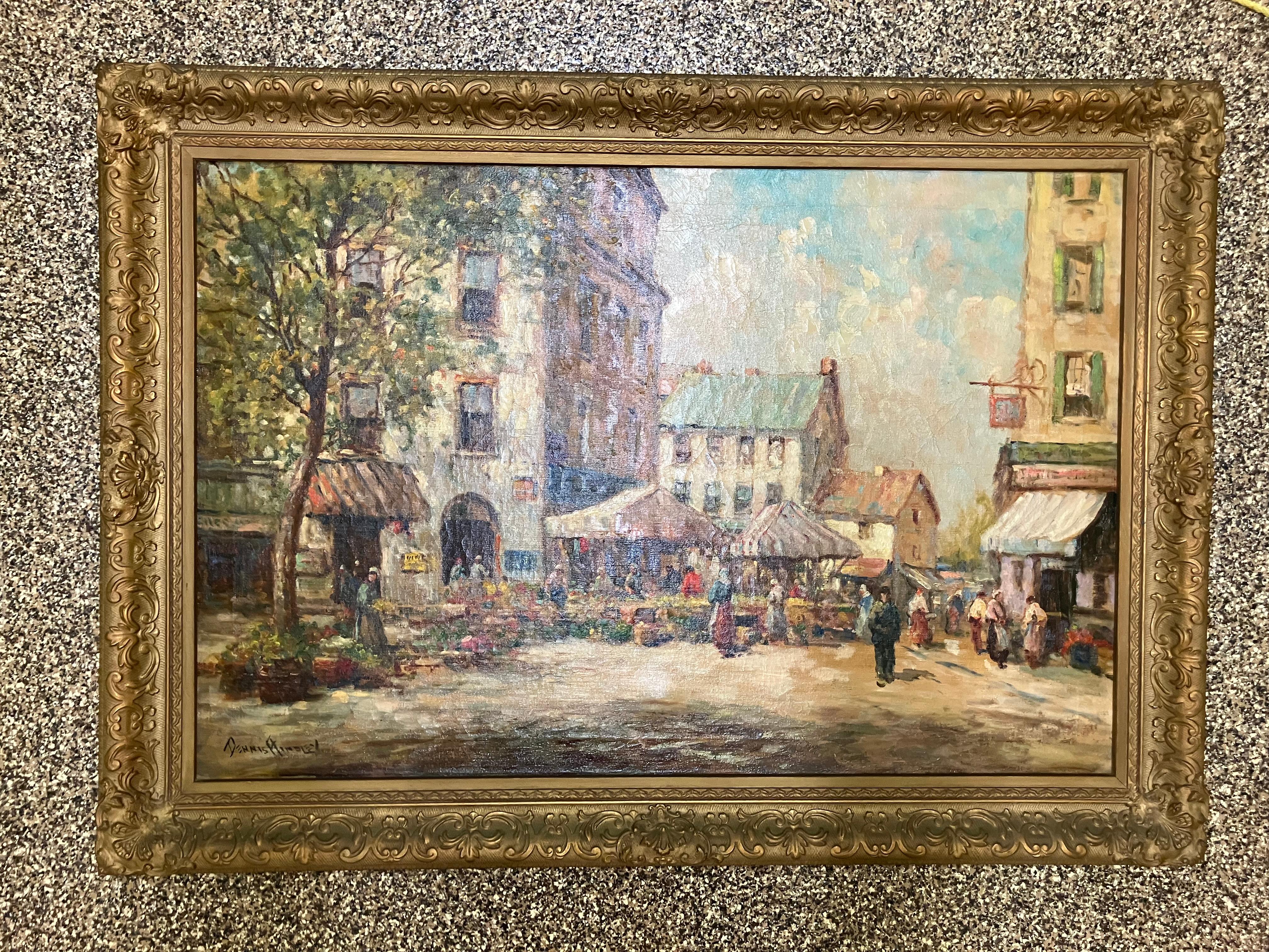 Dennis Ainsley Mercado Francés - Painting de Unknown