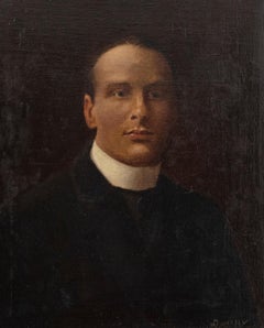 Vintage Denny - Early 20th Century Oil, Study of a Vicar