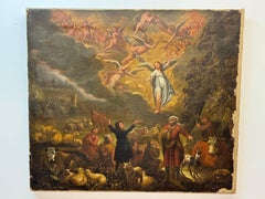 Antique Depicting the annunciation of the shepherds