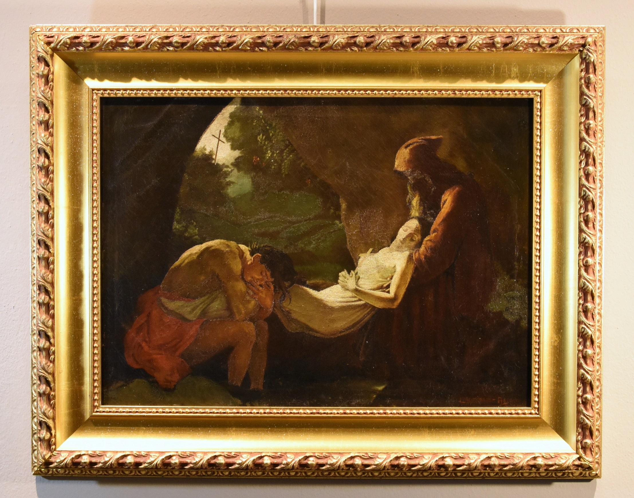 Deposition Atala De Roussy-trioson Paint Oil on canvas 19/20th Century French 