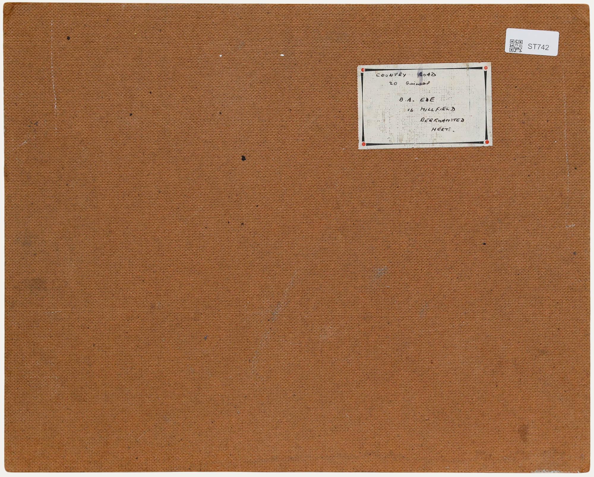 Derek Arthur Ede (1922-1983) - Mitte 20. Jahrhundert Öl, Landstraße, Bucks (Grau), Landscape Painting, von Unknown