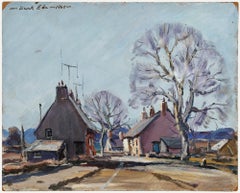 Derek Arthur Ede (1922-1983) - Mitte 20. Jahrhundert Öl, Landstraße, Bucks