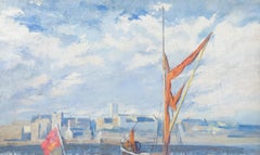 Vintage Derek Langton Rogers (1910-1987) - 20th Century Oil, Thames Barge