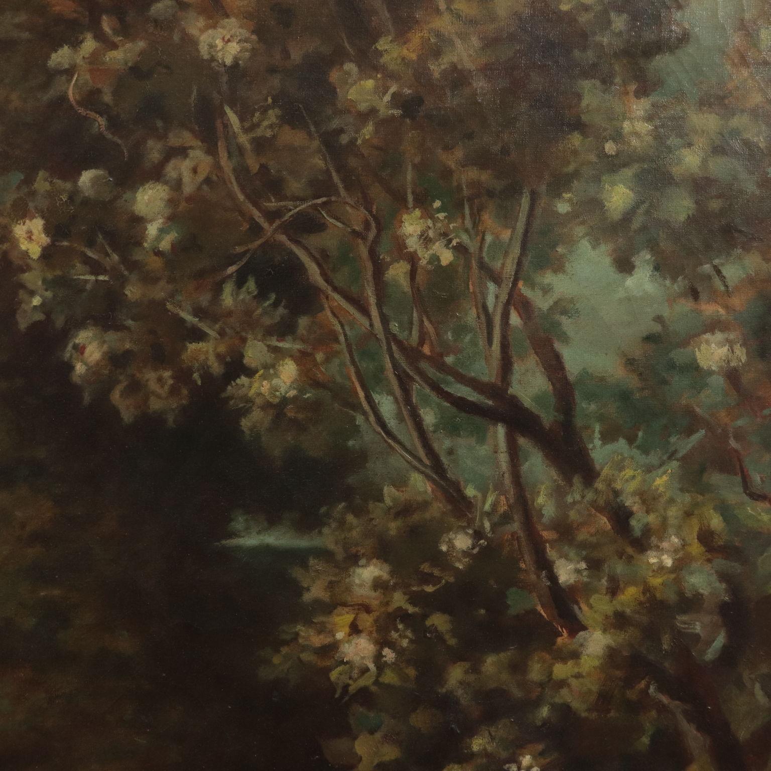 Diana and Nymphs Bathing, Oil on Canvas 19th Century 3