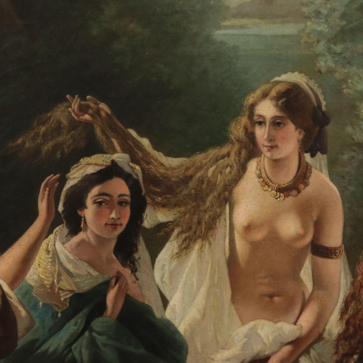 nymphs bathing painting