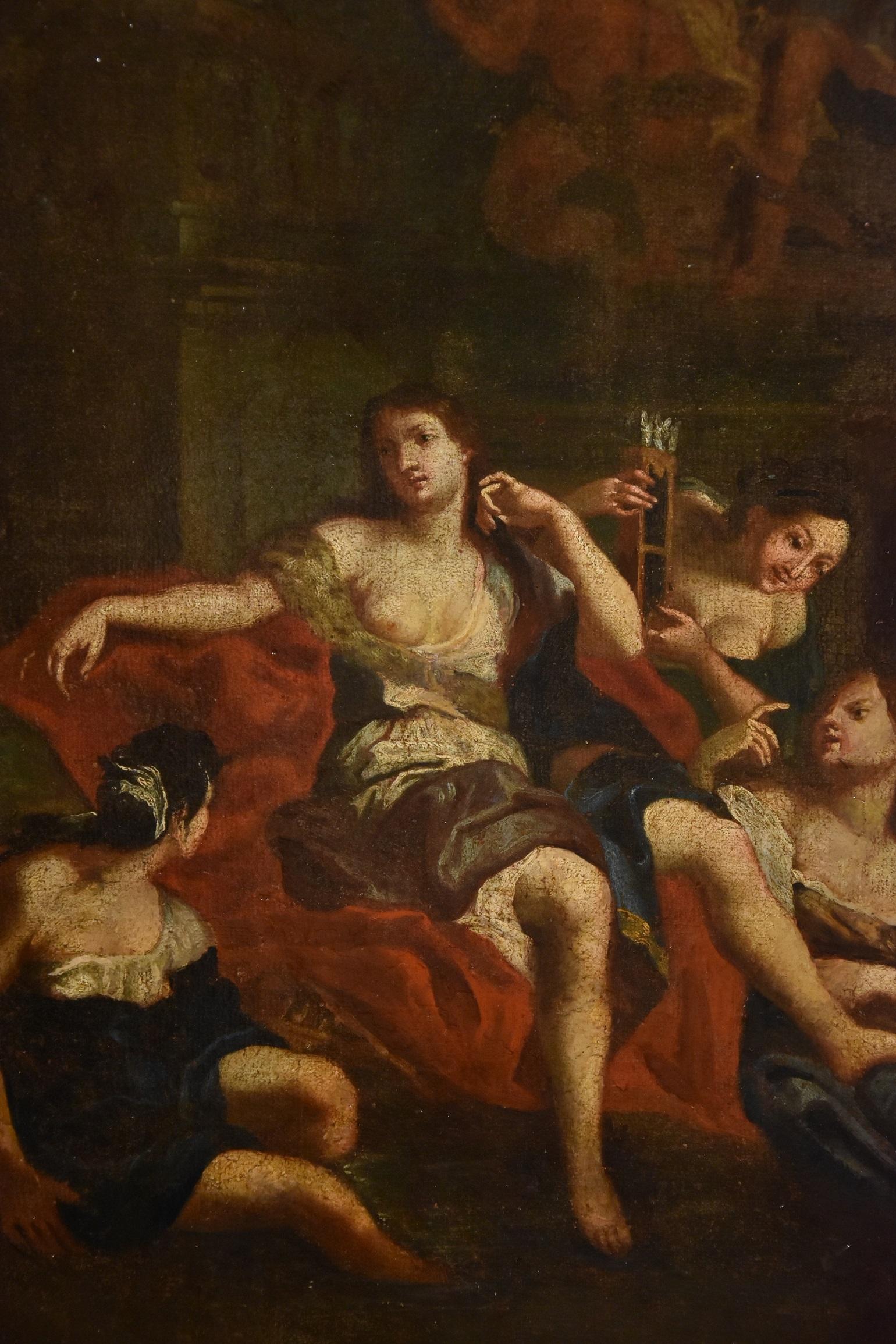 Diana Boullogne Mythologische Gemälde Öl auf Leinwand Alter Meister 17/18. Jahrhundert   im Angebot 2