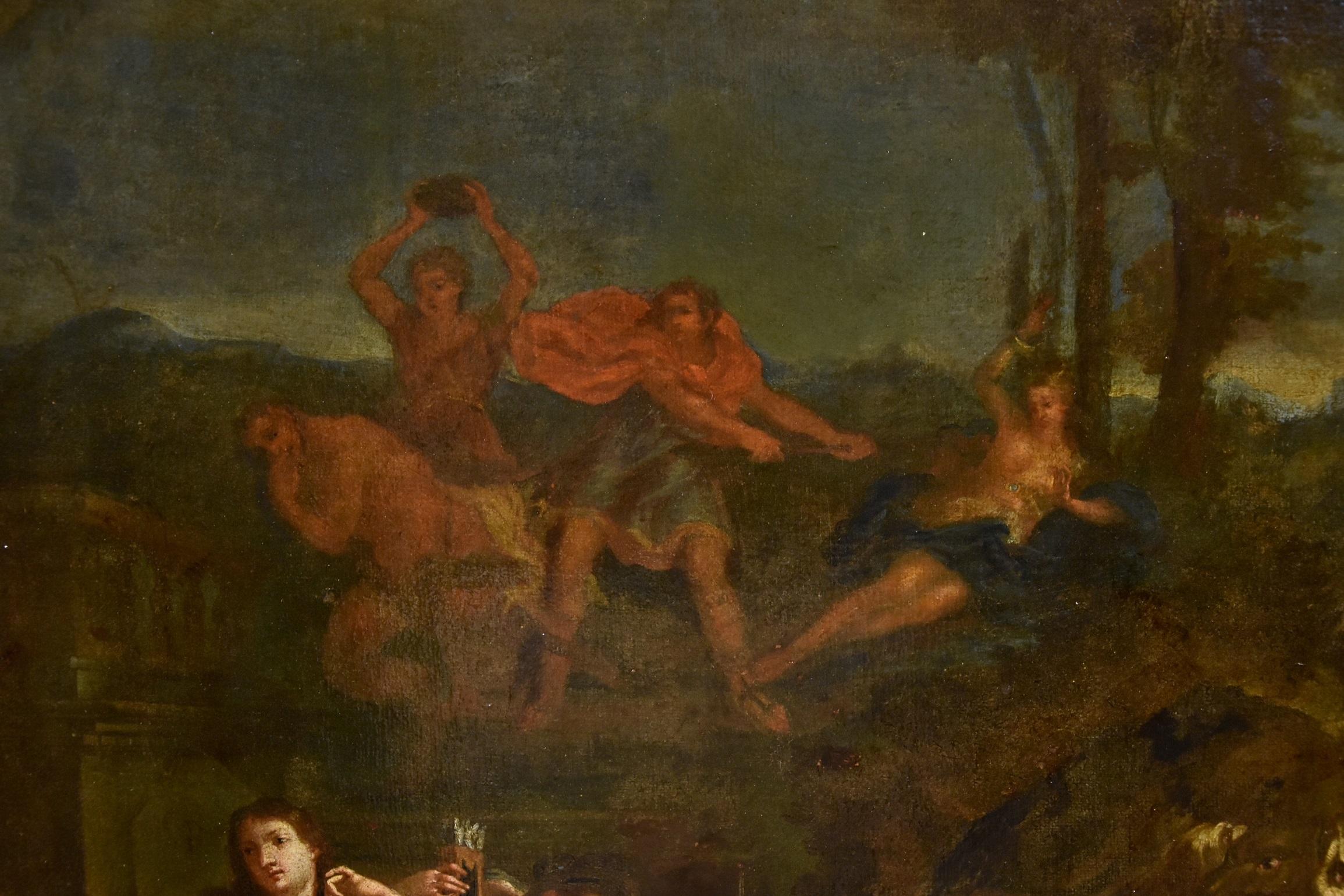 Diana Boullogne, peinture mythologique huile sur toile maître ancien 17-18e siècle   en vente 3