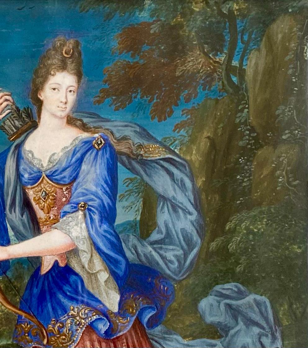 Artista del 17° secolo
Scuola francese
Circa 1660

Diana, dea dell'inseguimento

Firma: non firmata
Medium: tempera su carta applicata su pannello di Oak
Dimensioni: dimensioni dell'immagine 23,5 x 18,5 cm, dimensioni della cornice 37 x 32