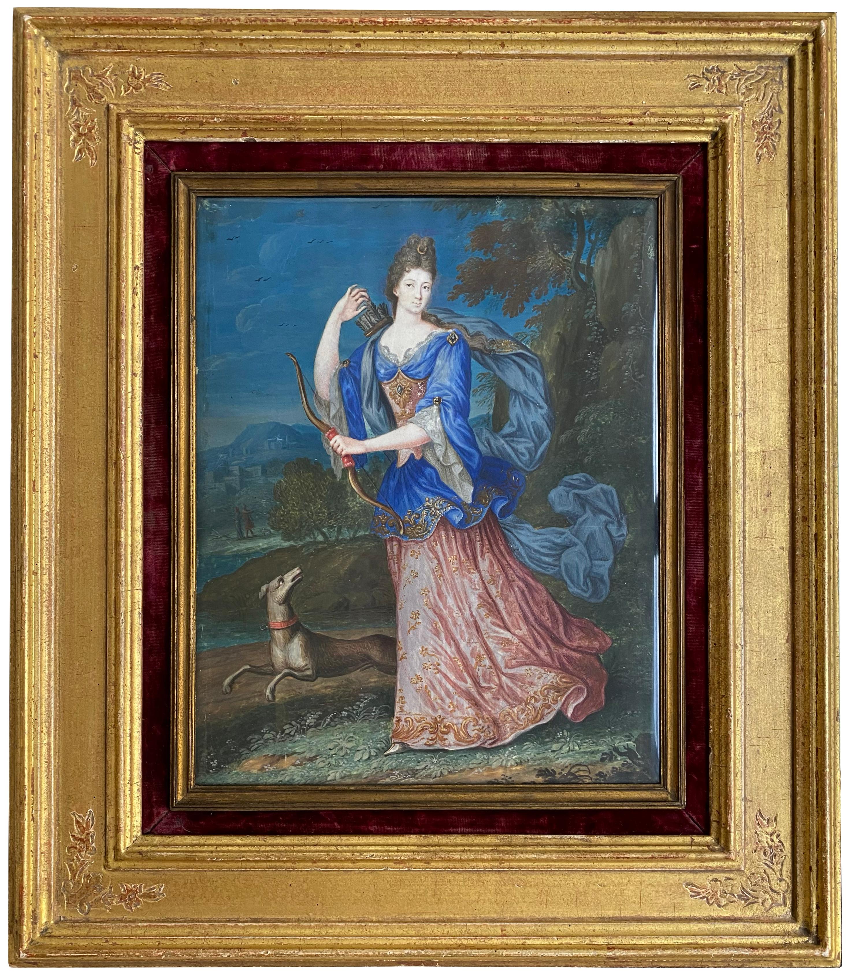 Diana, dea dell'inseguimento" di Artistics XVII secolo, Scuola francese, CIRCA 1660