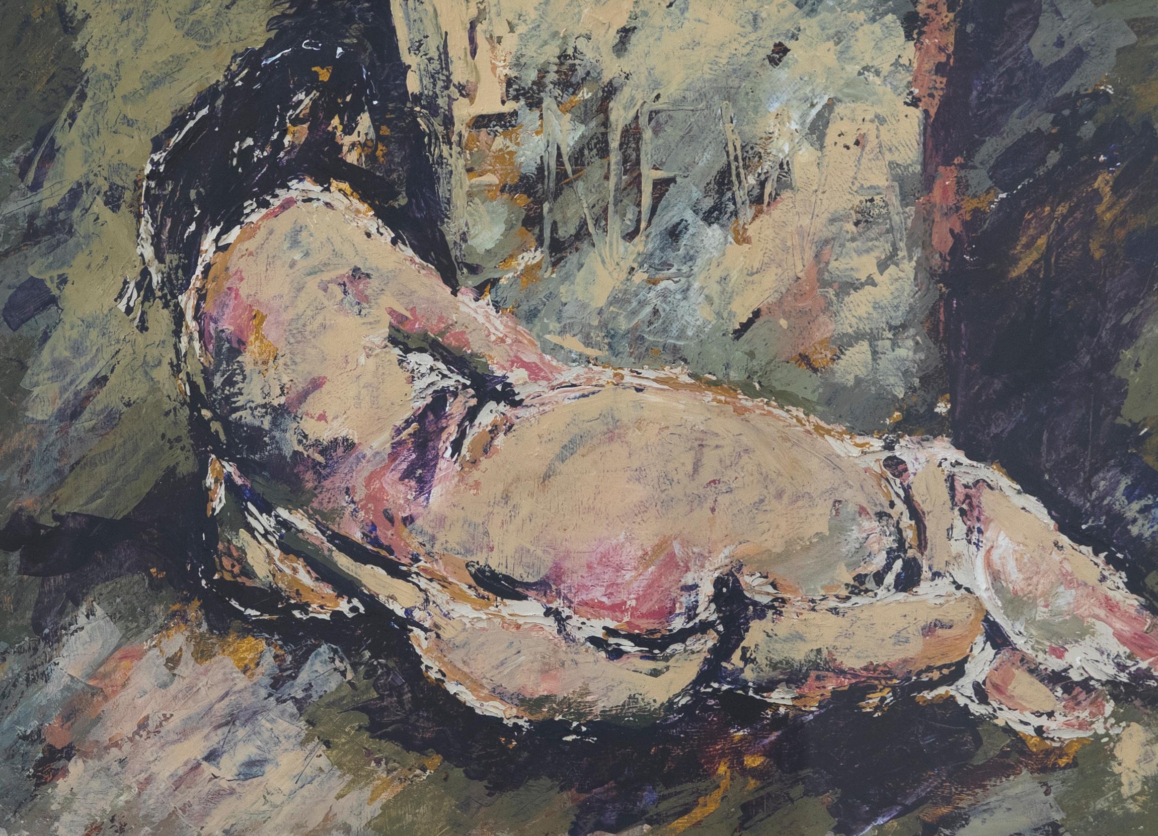 Diana Wayne - Gerahmtes Contemporary Acrylic, Erneuerung – Painting von Unknown