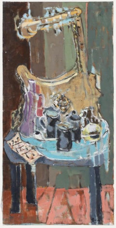Dick Romyn (1915-2007) - 20th Century Oil, Still Life with String Instrument