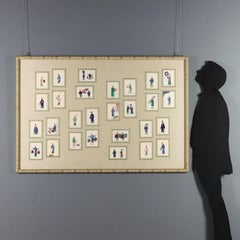 Collection de peintures de figures chinoises c. 1860