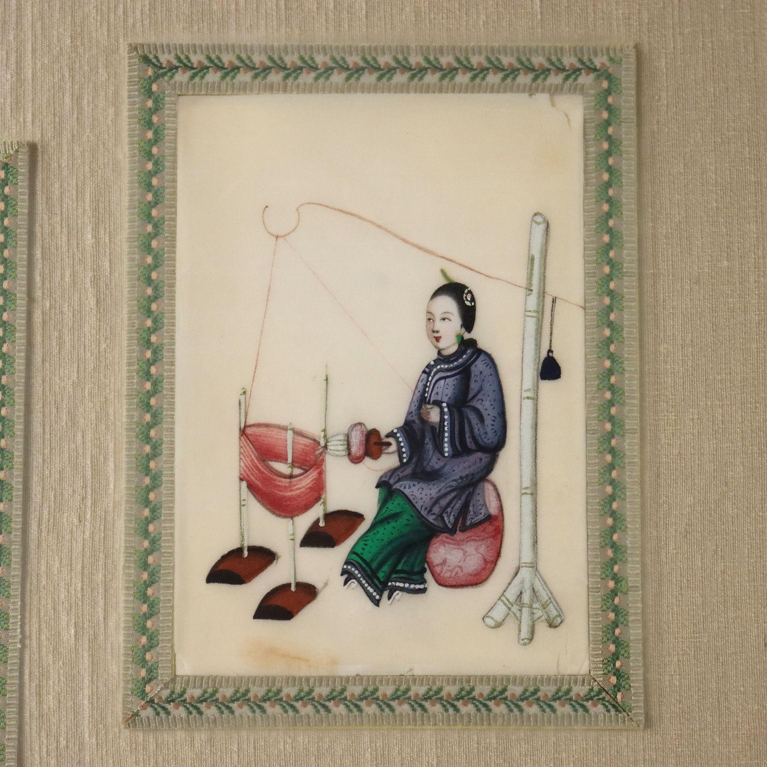 Paintings Collection of Chinese Figures ca. 1860. For Sale 4