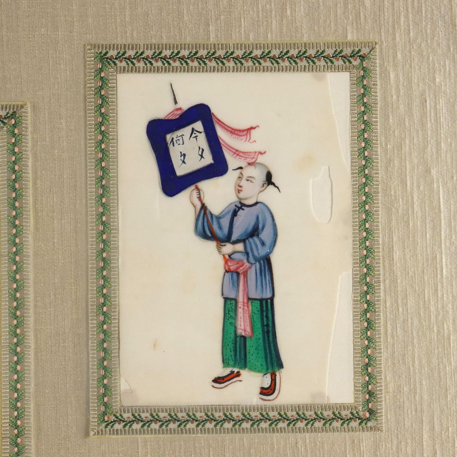 Paintings Collection of Chinese Figures ca. 1860. For Sale 6