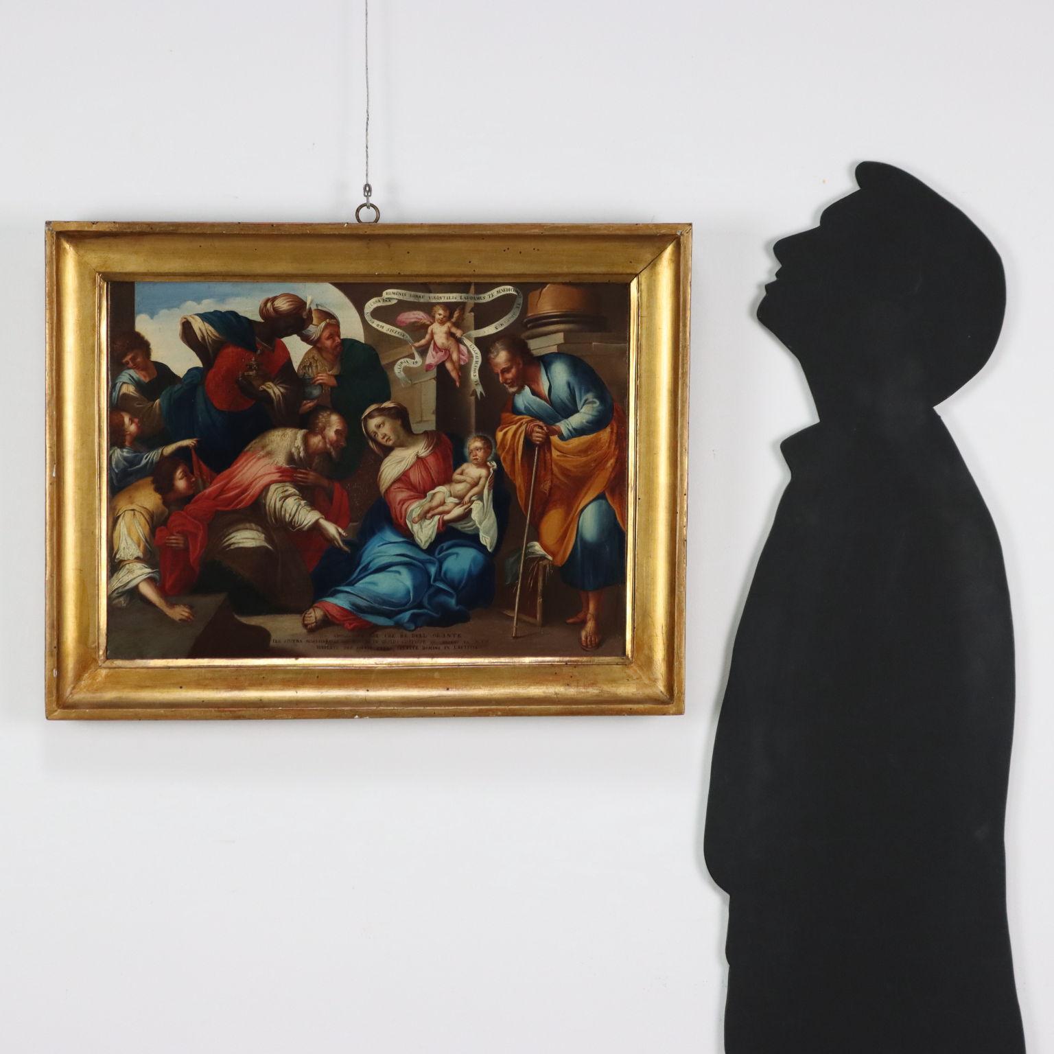 Dipinto Adorazione dei Magi fine 700 - Painting di Unknown