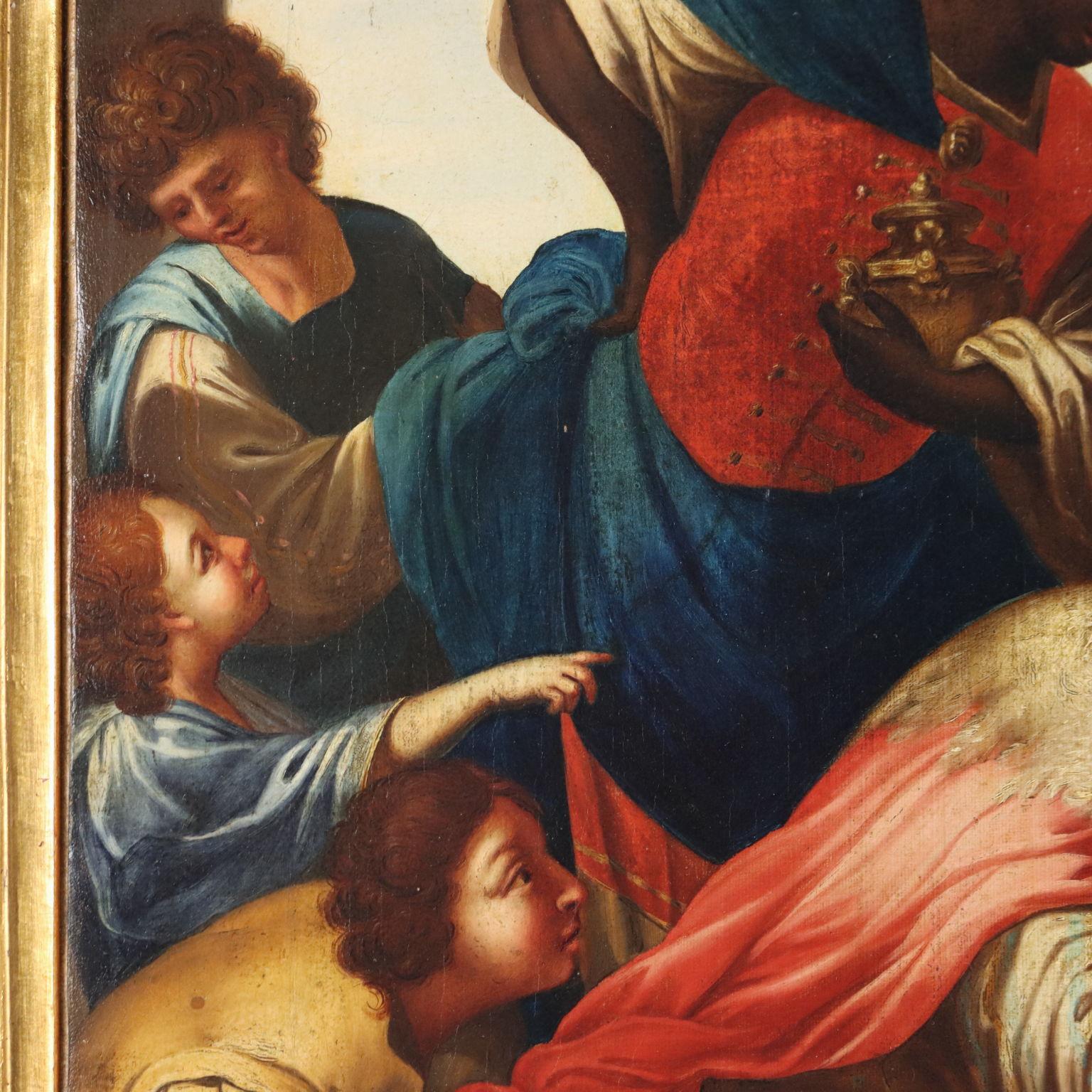 Dipinto Adorazione dei Magi fine 700 4