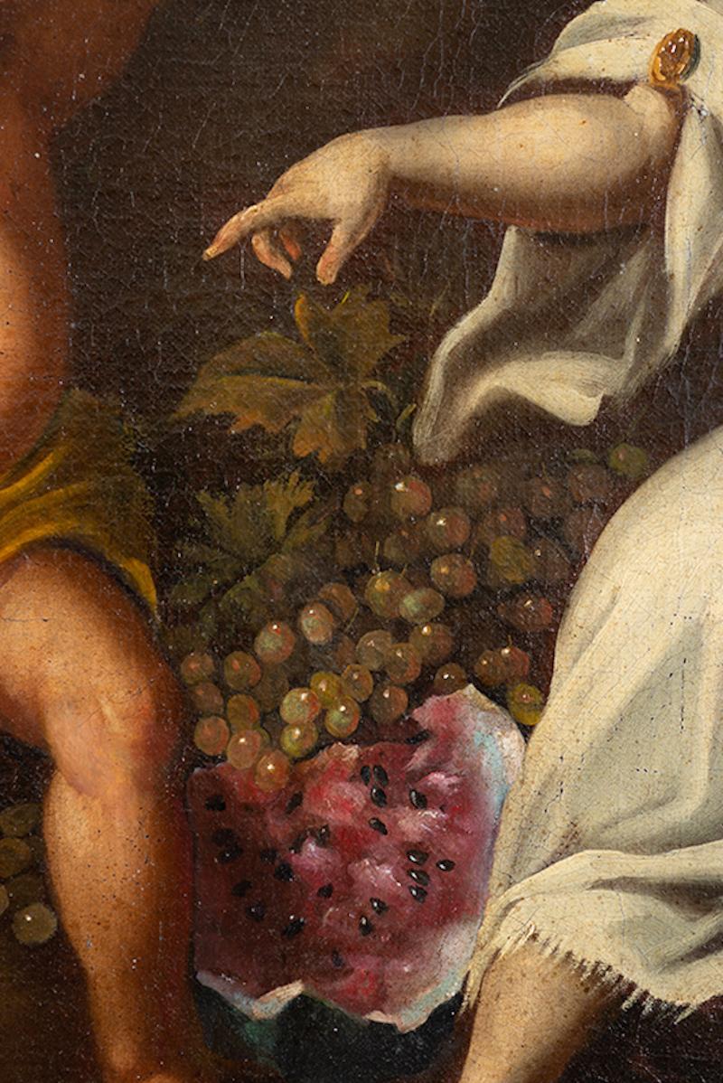 Dieses bedeutende Gemälde aus dem 18. Jahrhundert gehört zur exquisiten Produktion der neapolitanischen Schule der ersten Hälfte des 18. Jahrhunderts.

Die prachtvolle Ausführung und die raffinierte Farbgebung, die offensichtlich von höchstem Niveau