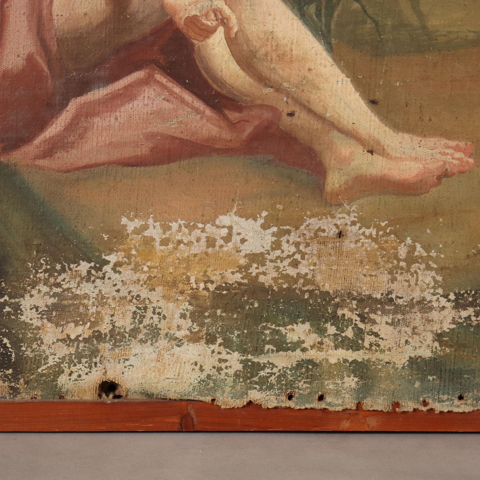 Peinture Apollon et Daphné 18e siècle en vente 5