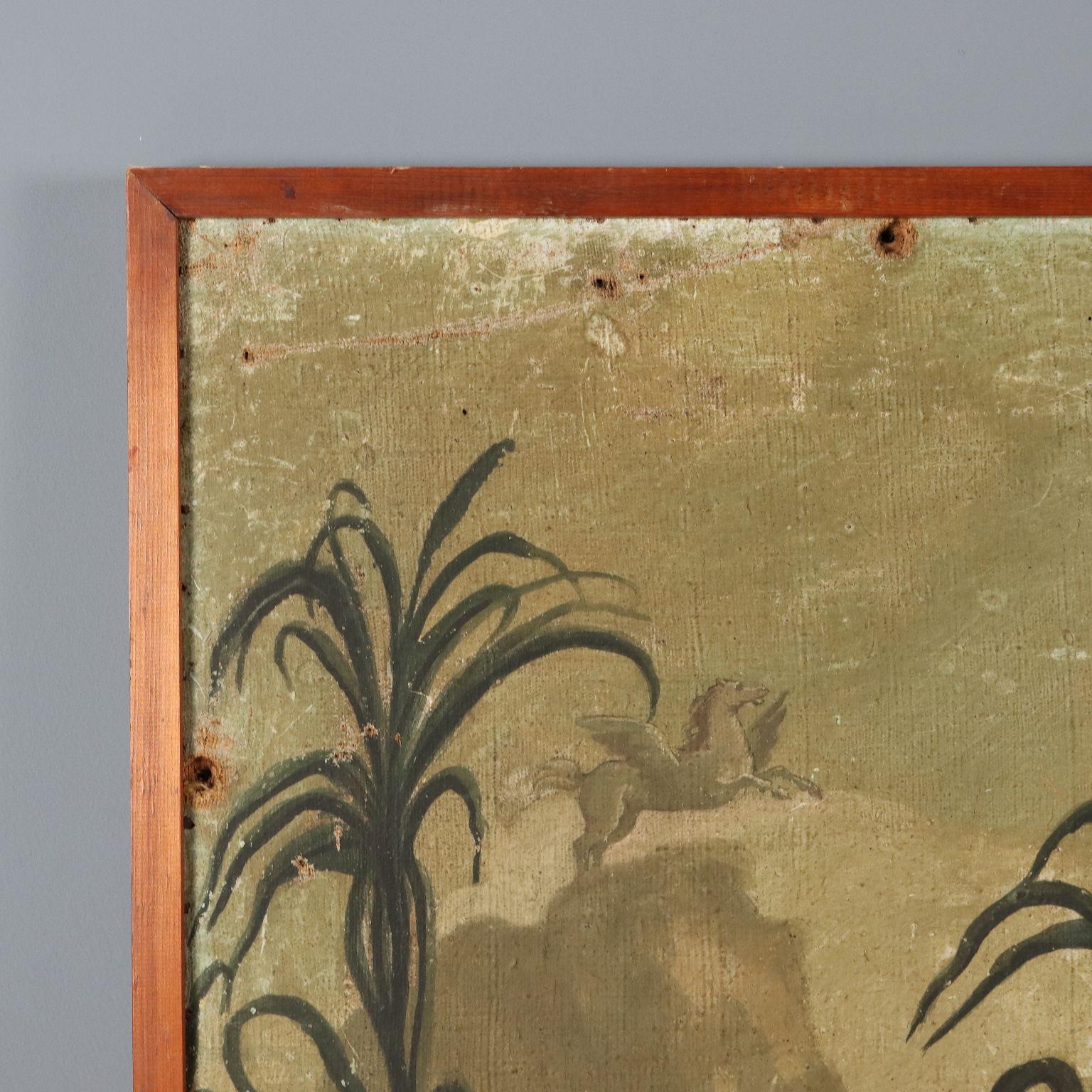 Peinture Apollon et Daphné 18e siècle en vente 6