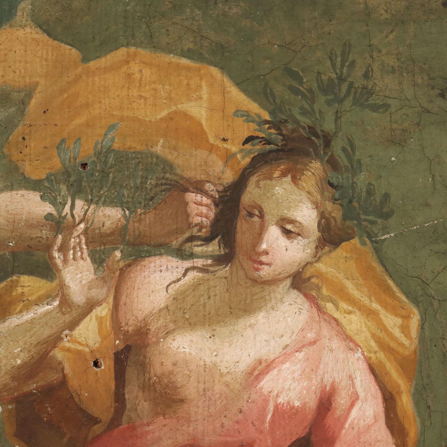 Peinture Apollon et Daphné 18e siècle en vente 1