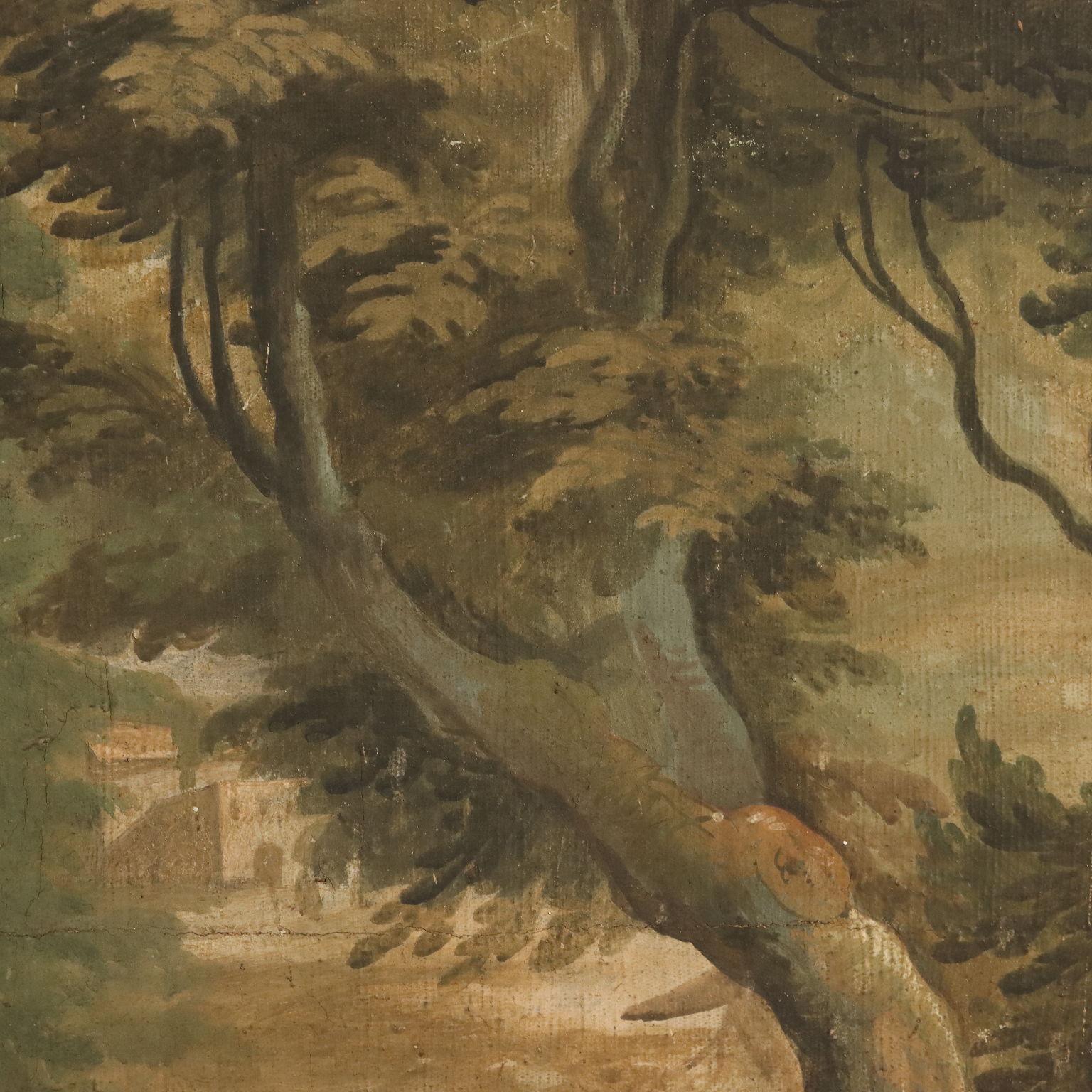 Peinture Apollon et Daphné 18e siècle en vente 3